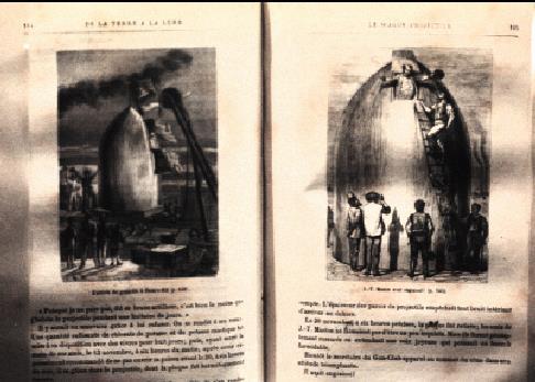 Jules Gabriel Verne = O CARA!!! No livro Da Terra à Lua (1869), ele prevê o pouso de um módulo lunar no oceano.