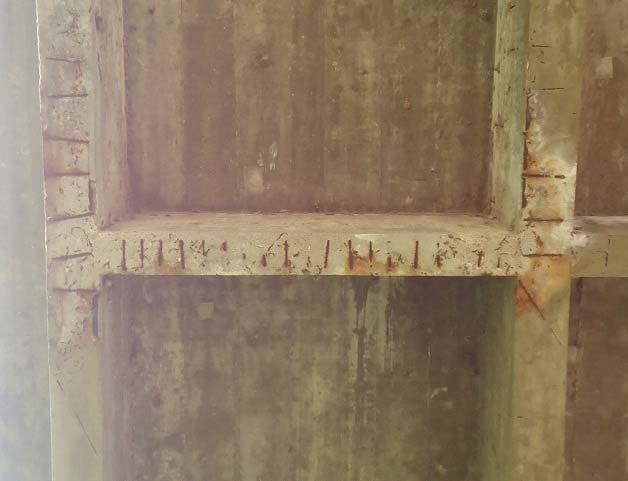 Fig. 3 Processo corrosivo em vigas As estruturas de concreto mais afetadas pela erosão são as