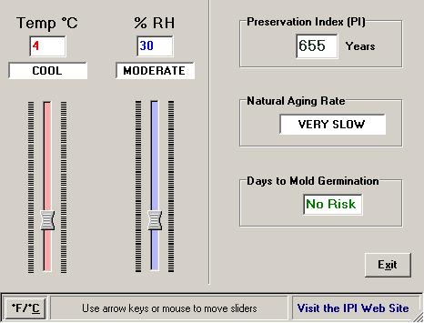 Conservação IPI Preservation Calculator: Image