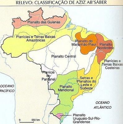 Classificação do Relevo Brasileiro Aziz Ab Saber 1958 10 Unidades 7