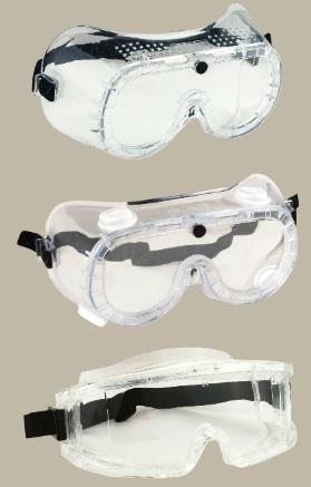 ÓCULOS COM VENTILAÇÃO DIRECTA Ref: PWPW20 Características: Projetados para serem usados num ambiente de trabalho duro, estes óculos de proteção estão equipados com uma flexível armação em PVC para um