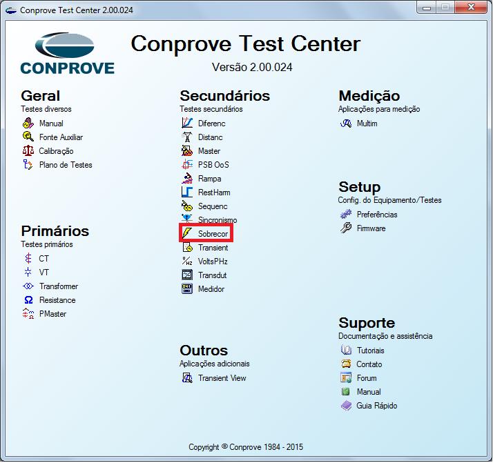 3. Ajustes do software Sobrecor 3.