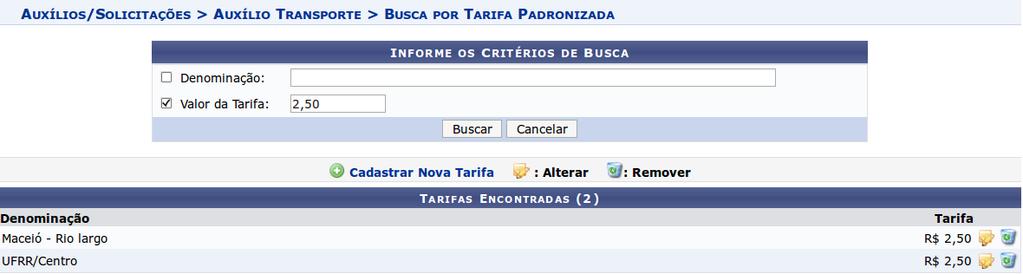 Ela será utilizada para calcular o valor do auxílio transporte concedida ao servidor.