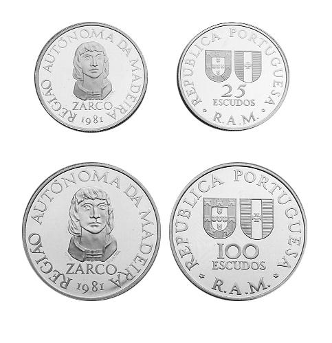 MOEDAS COMEMORATIVAS PORTUGUESAS 1980-1981