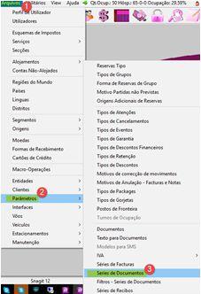 3- Deverá também ser aberta uma nova série de documentos, podendo fazer o mesmo acendendo a Arquivos\Parâmetros\Séries de Documentos (imagem 5).