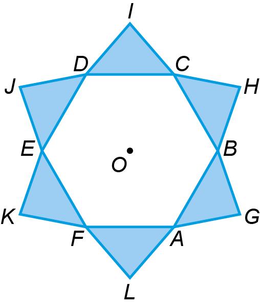 Na figura está representado um azulejo e na figura o modelo geométrico do motivo da decoração do azulejo.