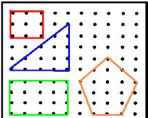 O professor pode pedir aos estudantes que desenhem retângulos e que busquem cobri-los com figuras quadrangulares recortados em papel cartaz.