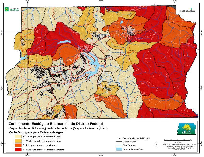 Mapas de RISCO - ÁGUA Distrito Federal Retirada