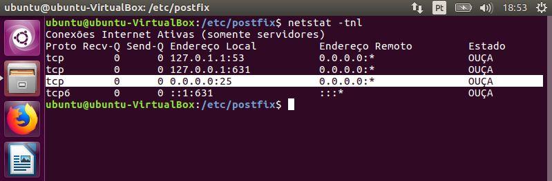 Feitas estas modificações no arquivo, reinicie o Postfix.