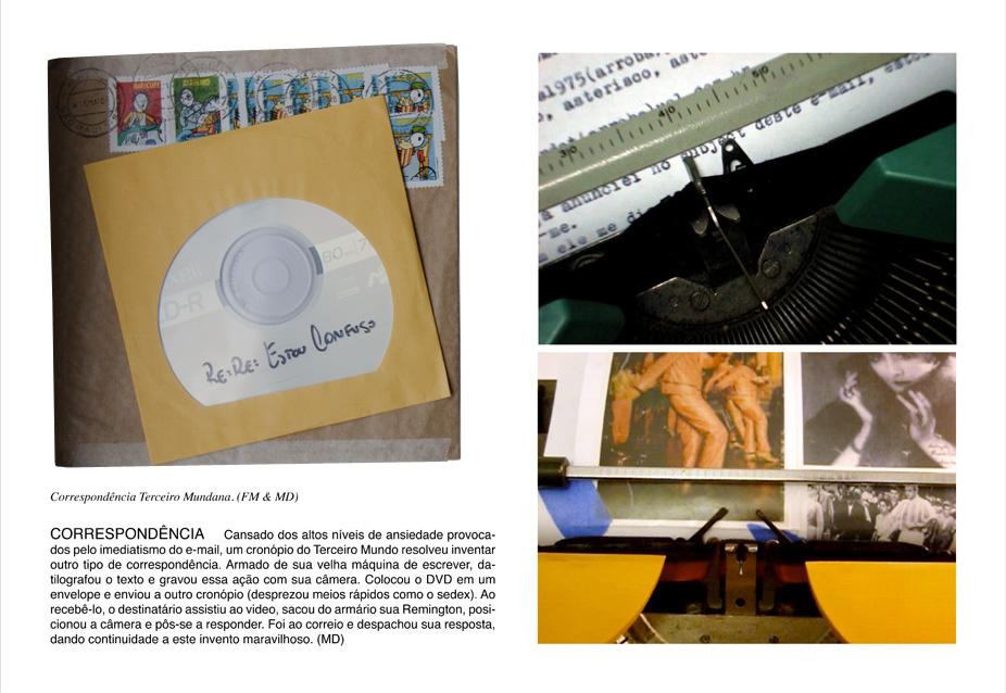 Introdução ao Terceiro Mundo (Correspondência) Impressão digital em papel Hahnemüehle Photo Rag SaBn, cd e envelope, madeira, isopor e vidro