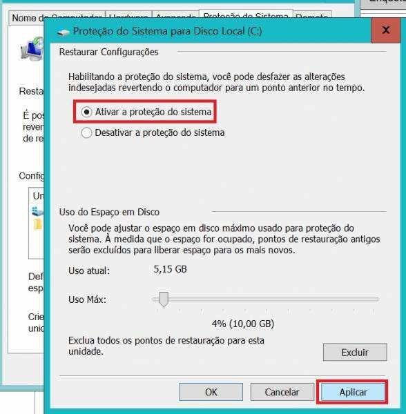 4. A partir desse ponto, seu computador criará pontos de restauração com alguma regularidade, mas não diariamente. Se você estiver satisfeito com isso, pode parar por aqui.