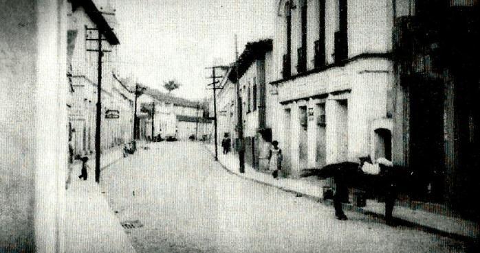 149 Figura 207 Rua das Vassouras que mais tarde foi nomeada de Rua Benjamim Araújo (Rua do Comércio), foto de 1959.