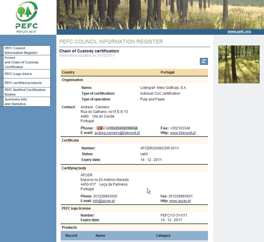 As Motivações da Certificação Florestal Opção Estratégica Sermos Pioneiros (2008) Responsabilidade Ambiental Promove a Gestão Florestal Sustentável Influenciar/ Criar