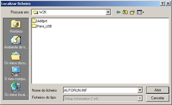 Fase 2 Para utilizadores do cabo de interface paralela (Para 95/98/98SE/Me/2000 Professional/XP) Q Clique em Have Disk [Com disco...].