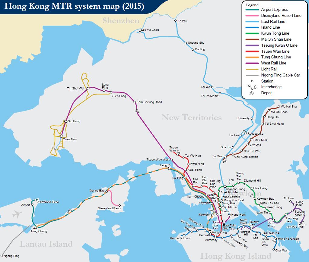 CONTEXTO A MTR Corporation Limited é uma empresa de Hong Kong que opera dez linhas ferroviárias desde 2007. Malha da MTR 152 estações 5 mi pass.