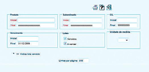 a emissão da icha de técnica de produção. Desta forma ele trará a icha independente do status em que se encontra o KANBAN na empresa.