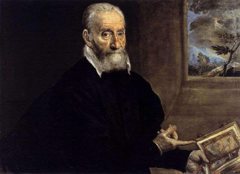 Retrato de Giorgio Giulio Clovio, o mais antigo retrato de El Greco que subsistiu (c.