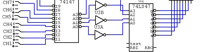 Codificador de Prioridade -74147 EXEMPLO DE CIRCUITO -