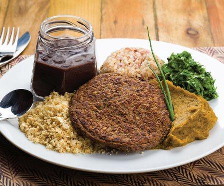 Executivos $17,90 Brasileirinho + Bifinho veggie Feijão preto, arroz