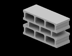 As construções de alvenaria a partir destes blocos podem ser revestidas