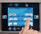 Les deux modèles peuvent être équipés d un Touch Screen (écran tactile) qui permet de gérer la machine de manière intuitive.
