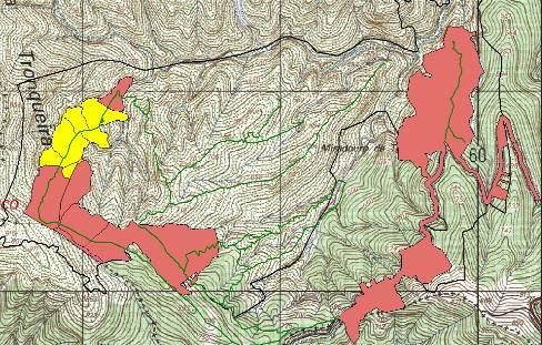 hectares de floresta nativa e derrocadas (Figura 6). Mais dados sobre os trabalhos de campo estão descritos nas acções D4 e D5. Figura 6.