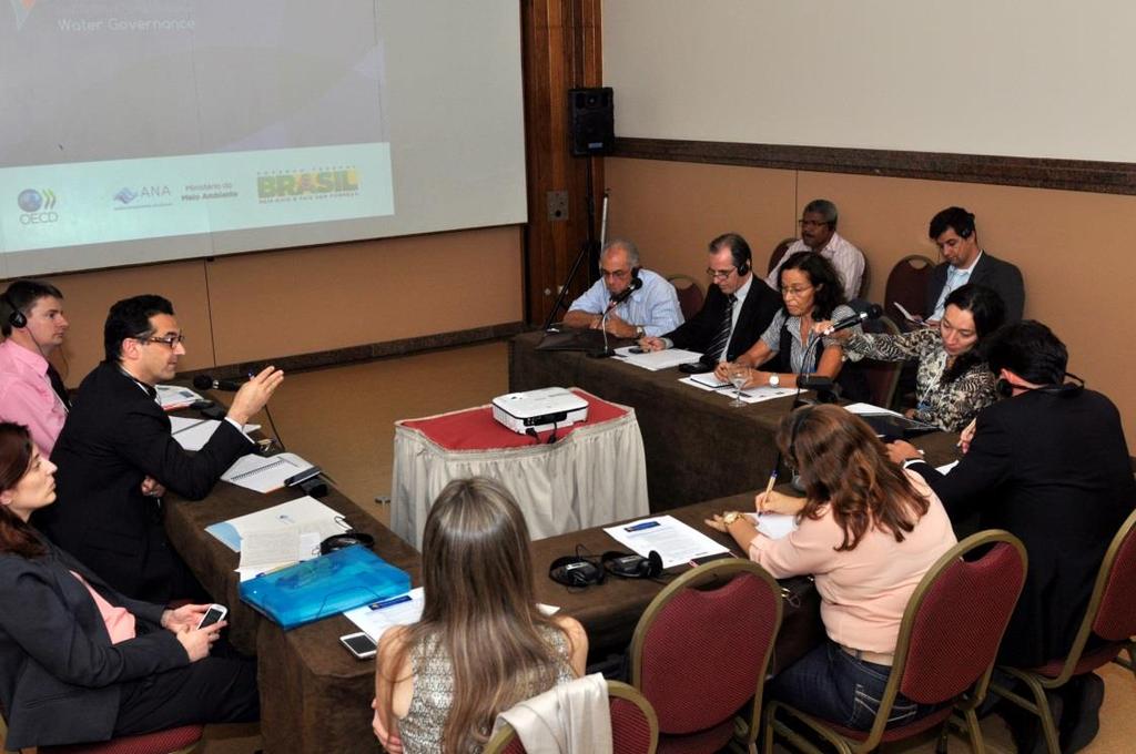 Participação em reuniões da Organização para Cooperação e Desenvolvimento Econômico - OCDE Em 2014, o Comitê da Bacia Hidrográfica do rio São Francisco participou de diálogos internacionais sobre
