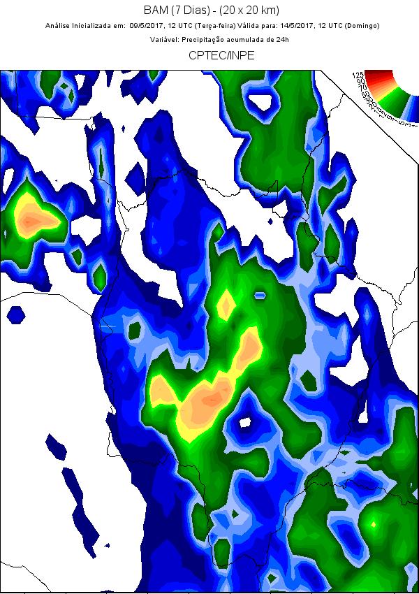 do tempo indica nebulosidade variável com pancadas de chuva no