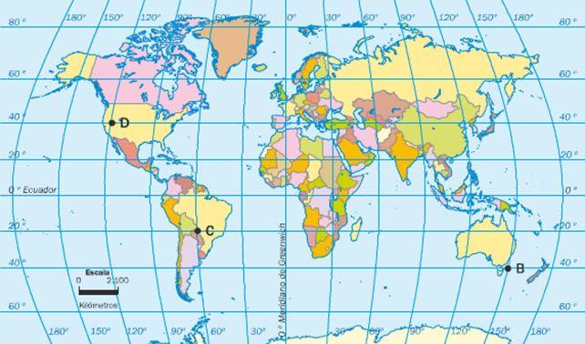 1. Observe no planisfério abaixo e responda o que se pede: Extraído de https://bit.ly/2llhf4w, em 18.06.