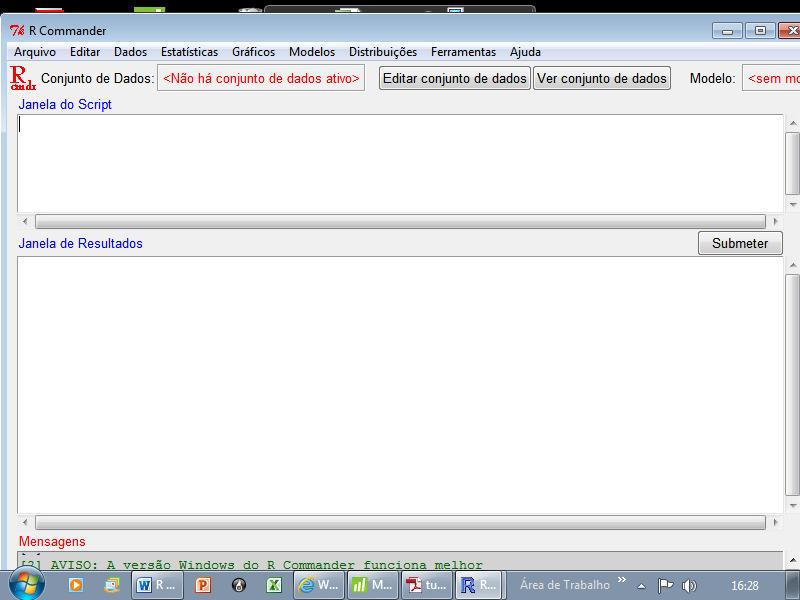 Resumo para iniciar a trabalhar no R Lisbeth Cordani 2012 R instalar o R 2.15.0 http://www.r-project.