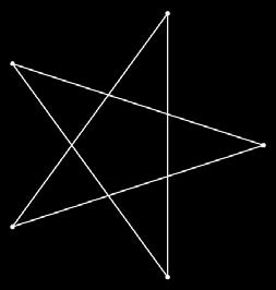 Se o pentágono é regular obtemos uma figura com cinco vértices (fig.