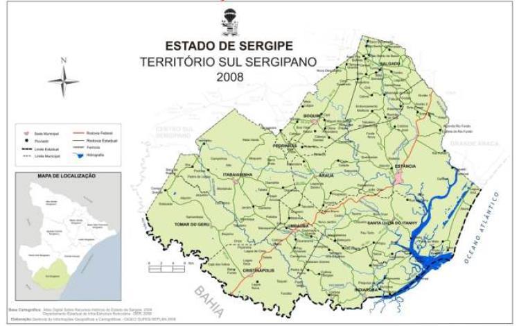 Localizado no Sul do Estado de Sergipe, é formado por onze municípios: Arauá, Boquim, Cristinápolis, Estância, Indiaroba, Itabaianinha, Pedrinhas, Salgado, Santa Luzia do Itanhy, Tomar do Geru e