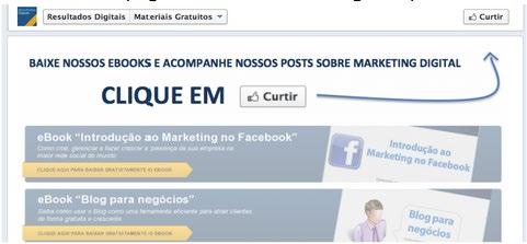 A porta de entrada padrão para qualquer página no Facebook é a própria Timelime, que muitas vezes são um pouco confusas e não muito atrativas, o que faz com que muitos visitantes entrem na sua página