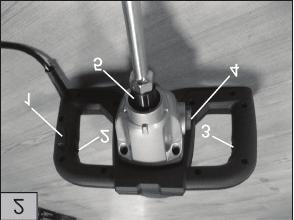 Montagem do Misturador (Fig. 2): Primeiramente parafuse a parte do misturador (6a) com a parte do misturador (6b). Parafuse o misturador (6) dentro do segurador (5) depois.