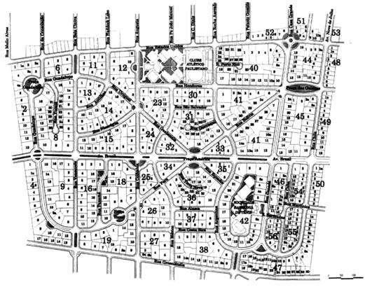 Jardim América (1916, São Paulo SP) Unwin & Parker O modelo das cidades-jardim foi um dos mais