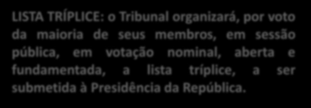 QUINTO CONSTITUCIONAL LISTA SÊXTUPLA: o Presidente do Tribunal dará imediata ciência à Procuradoria-Geral do Ministério Público do Trabalho ou às Presidências das Seções da Ordem dos Advogados do