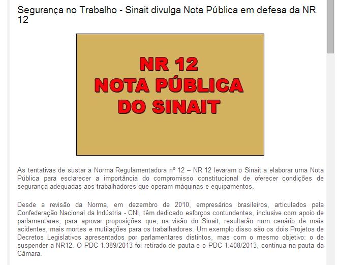 2.3. Movimentações Fonte: https://www.sinait.