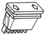 mm C/ Avisador Amarelo REN-7700552517 PEUG-6409.32 44.F62190 44.F62200 De Luz c/ Avisador Azul TER-6.