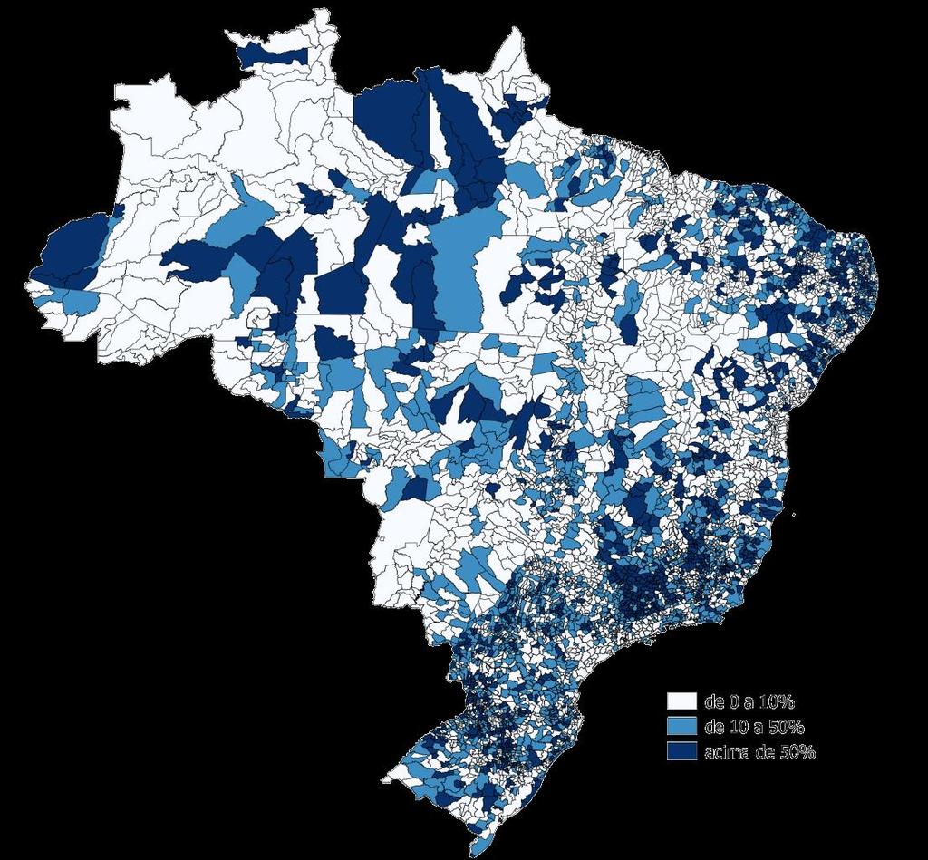 O perfil dos provedores regionais A representatividade dos provedores regionais supera o patamar de 10% em todos os estados da