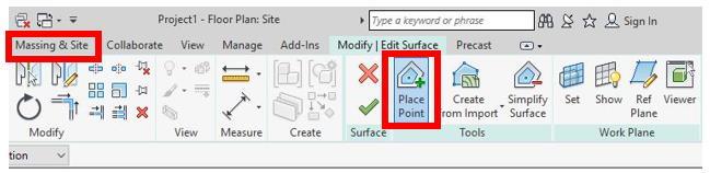 Podemos gerar a superfície manualmente no Revit através de pontos 2. Podemos gerar importando um arquivo de dados CSV 3.