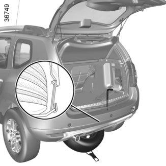 FURO, ESTEPE (1/3) 5 1 4 Estepe versão 4x2 (2WD) Está situado no berço 4 sob o veículo.
