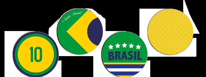 Servir Prato Copo Bandeira Copo Vai Brasil código: 23310087