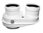 Distanciador 9-16 cm p/ braçadeira c/apoio regulável Spacer 9-16 cm for adjustable wall bracket alumínio branco c/apoio