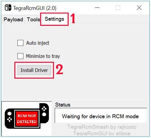 Efetuando o boot do SX OS Extraia o TegraRcmGUI Portable para uma pasta de sua escolha no seu computador e copie o SX Loader