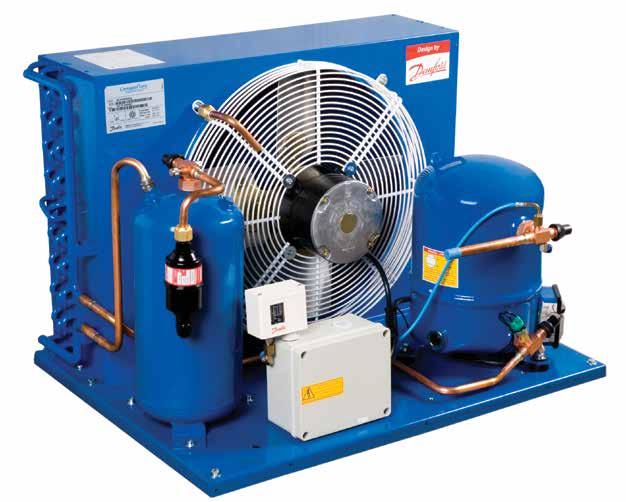 Unidades condensadoras herméticas Blue Star e Compact Line Estas unidades condensadoras são equipadas com os compressores herméticos reciprocos Danfoss Maneurop e podem ser utilizadas em aplicações