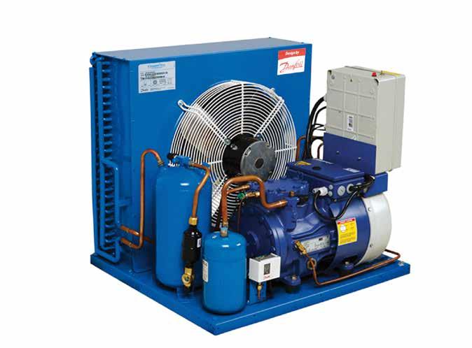 Unidades condensadoras semiherméticas Blue Star / Compact Line As unidades condensadoras equipadas com compressores semiherméticos Bock são destinadas a aplicações de alta, média e baixa temperatura.