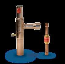 KVR e NRD Válvulas reguladoras de pressão de condensação Os sistemas reguladores KVR e NRD são usados para manter uma pressão de condensação constante e suficientemente alta em instalações de