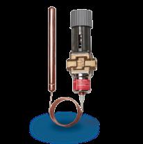 AVTA Válvulas para água controladas por temperatura As válvulas controladas por temperatura são utilizadas para regular proporcionalmente o fluxo de água, dependendo do ajuste e da temperatura do