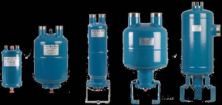 Aplicações Características Recomendase o uso dos separadores de óleo ESK nos seguintes casos: Temperatura de evaporação abaixo de 10ºC; Controle de capacidade; Sistema em