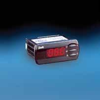 Funções Termostato Termostato ON/OFF de aquecimento ou resfriamento; Sensores: Danfoss Pt1000, PTC1000 ou NTC5000; Controle diurno/noturno; Banda do termostato; Termostato do alarme com delay.